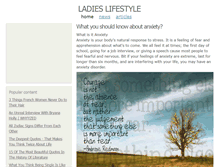 Tablet Screenshot of ladies-lifestyle.com